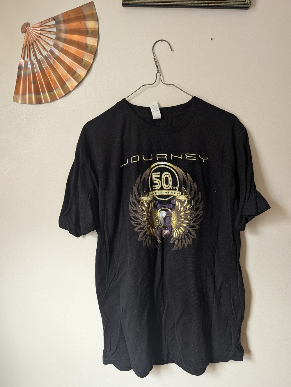 Tultex Black Men's Graphic T-Shirt - Large